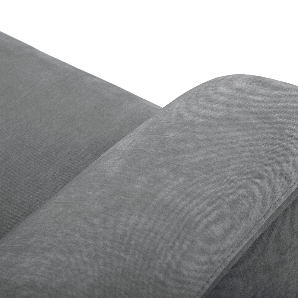 Juno Large Corner Electric Recliner Sofa With Wireless Charging Console and Power Headrests in Amigo Granite Fabric 16