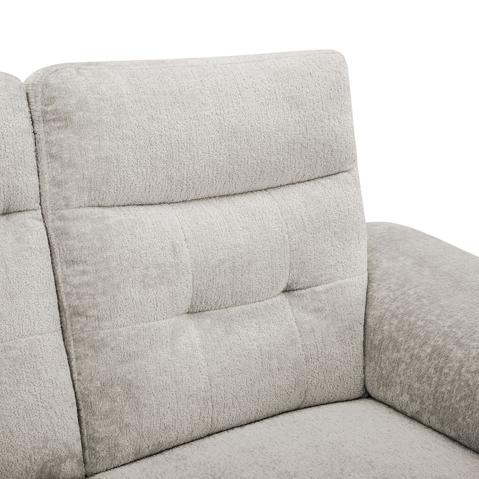 Juno Large Corner Electric Recliner Sofa With Wireless Charging Console and Power Headrests in Koto Turtle Dove Fabric 14