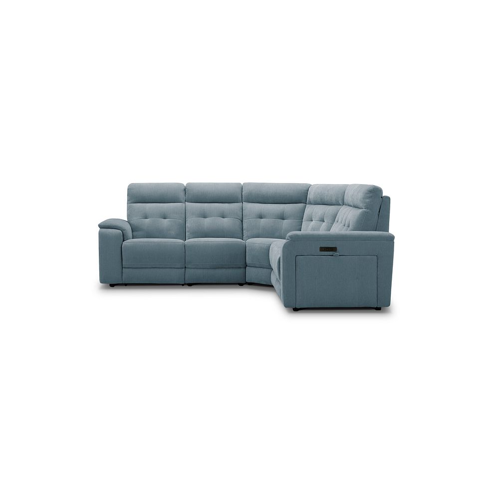 Juno Large Corner Electric Recliner Sofa With Power Headrests in Amigo Mineral Fabric 6