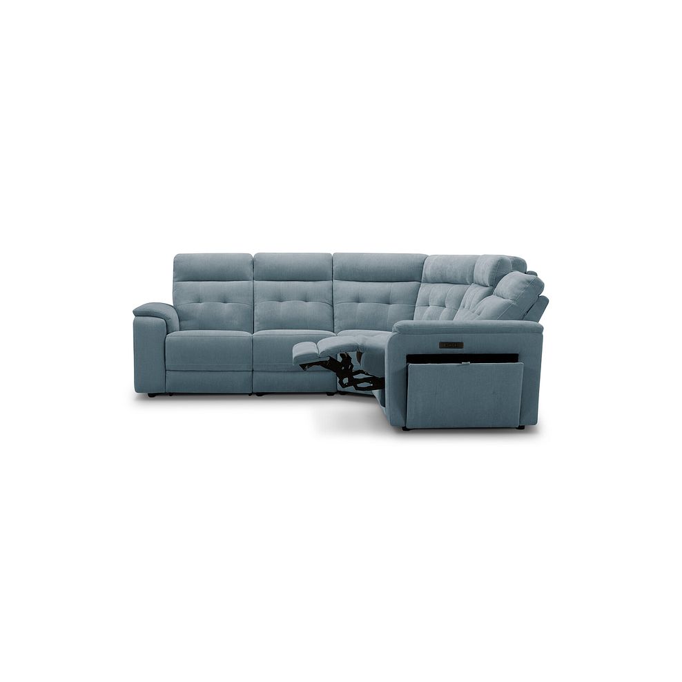 Juno Large Corner Electric Recliner Sofa With Power Headrests in Amigo Mineral Fabric 7