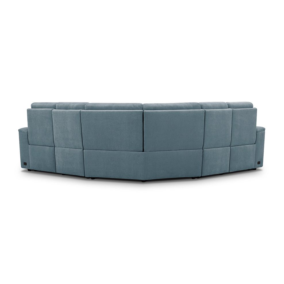 Juno Large Corner Electric Recliner Sofa With Power Headrests in Amigo Mineral Fabric 8