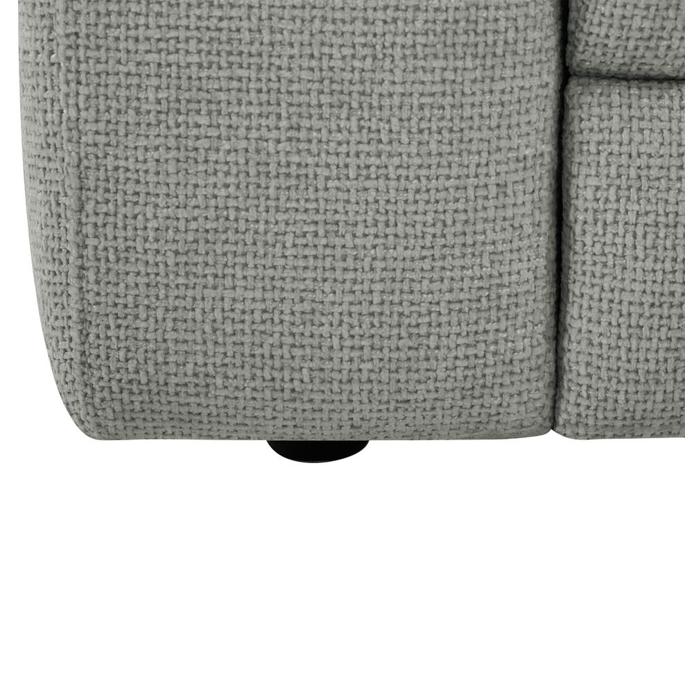 Juno Large Corner Electric Recliner Sofa With Power Headrests in Hopsack Dove Fabric 9