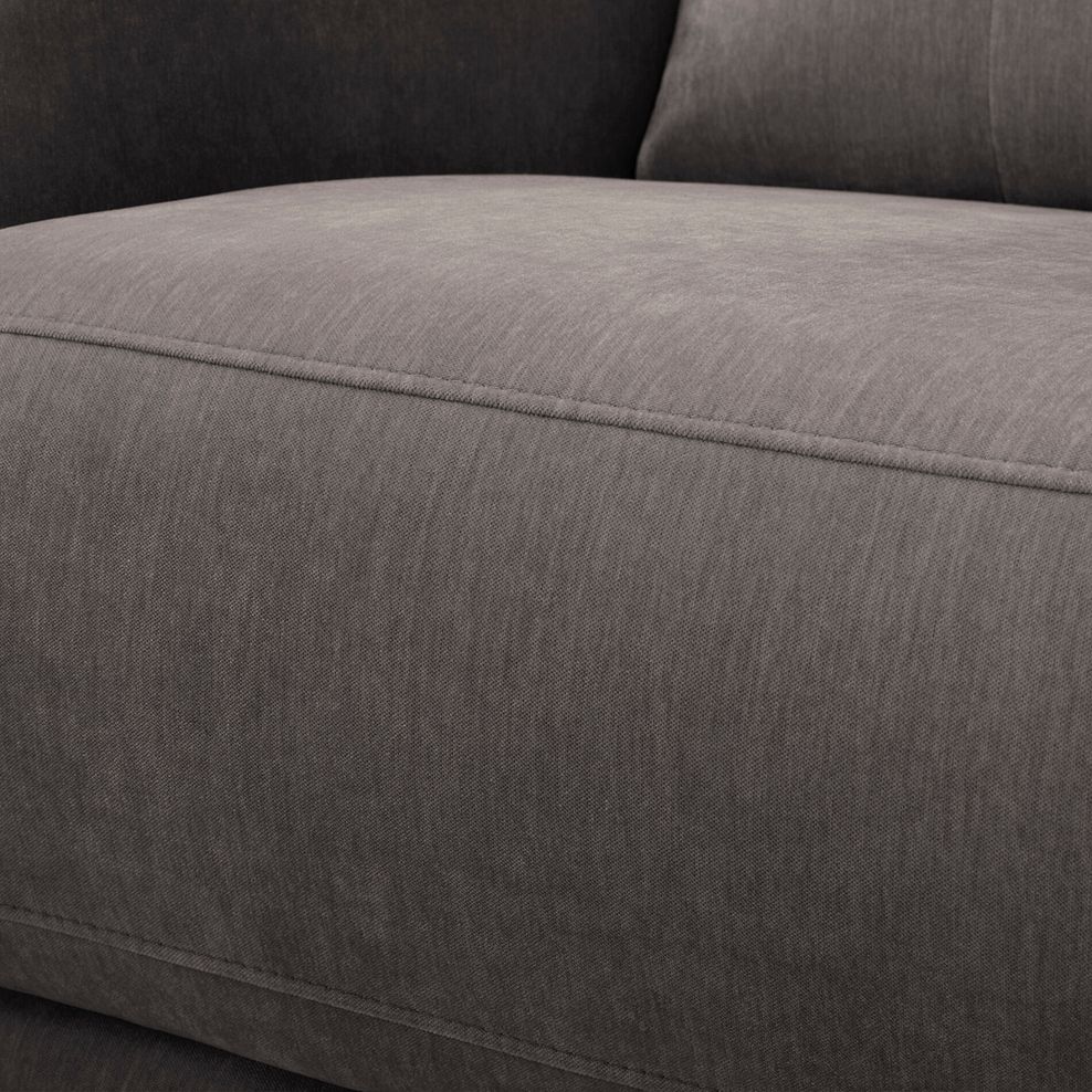 Juno Left Hand Corner Electric Recliner Sofa With Power Headrests in Amigo Cocoa Fabric 11