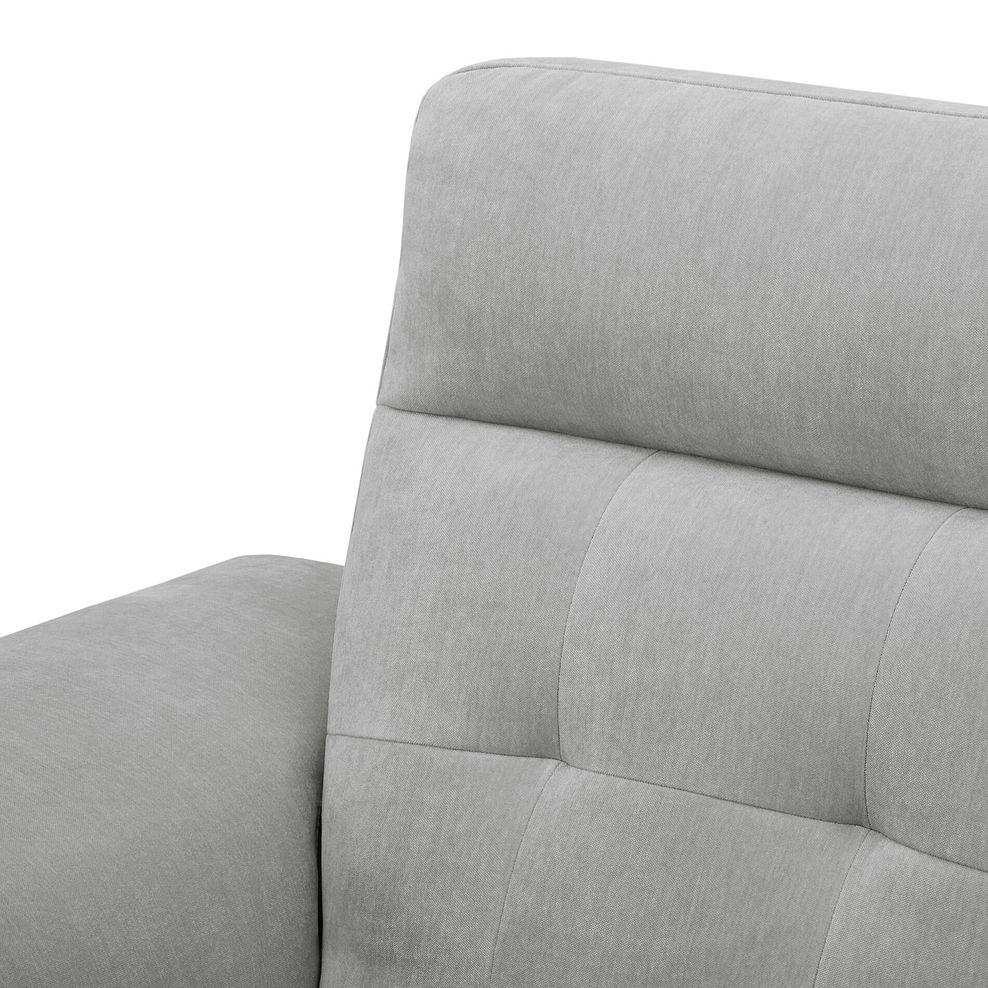 Juno Left Hand Corner Electric Recliner Sofa With Power Headrests in Amigo Dove Fabric 12