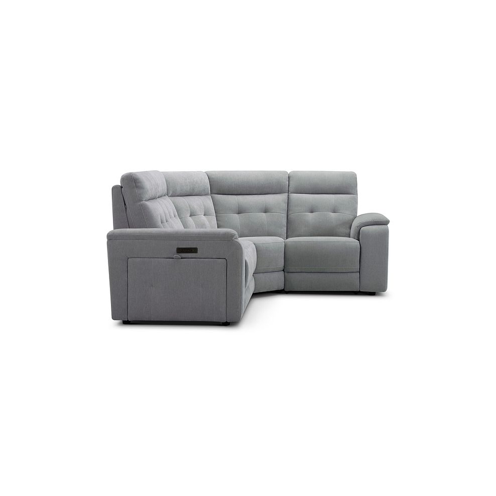 Juno Left Hand Corner Electric Recliner Sofa With Power Headrests in Amigo Granite Fabric 5
