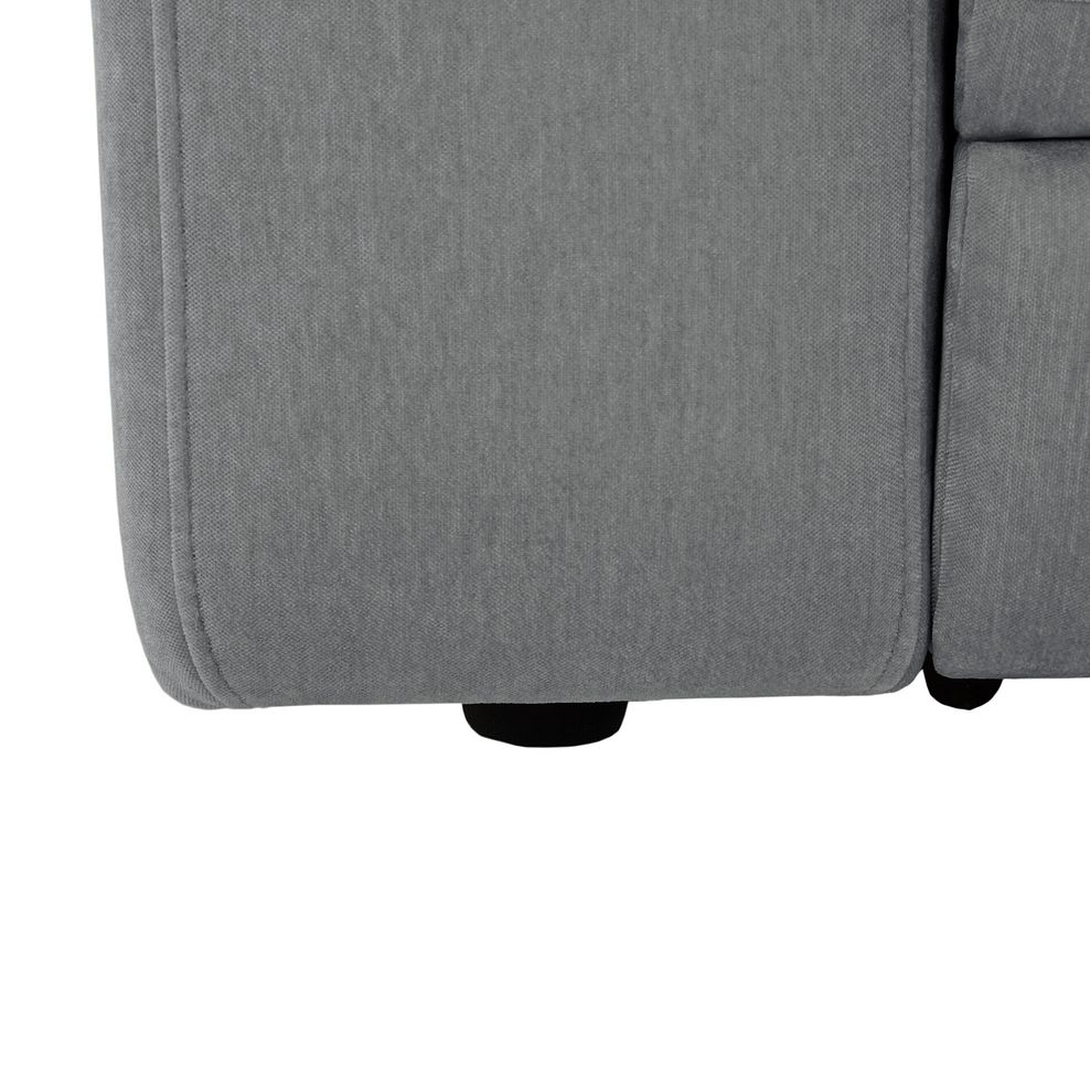 Juno Left Hand Corner Electric Recliner Sofa With Power Headrests in Amigo Granite Fabric 8