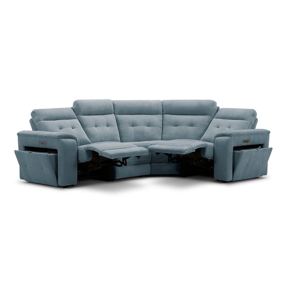 Juno Left Hand Corner Electric Recliner Sofa With Power Headrests in Amigo Mineral Fabric 4