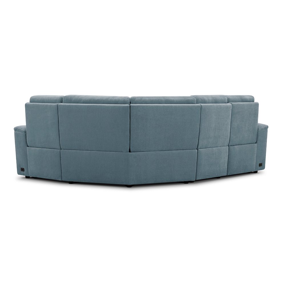 Juno Left Hand Corner Electric Recliner Sofa With Power Headrests in Amigo Mineral Fabric 7