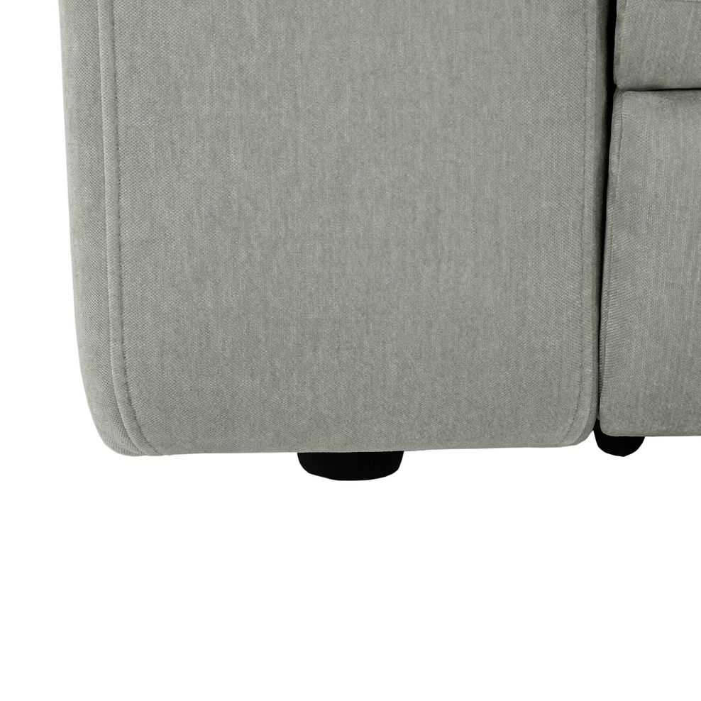 Juno Left Hand Corner Electric Recliner Sofa With Power Headrests in Amigo Sage Fabric 8