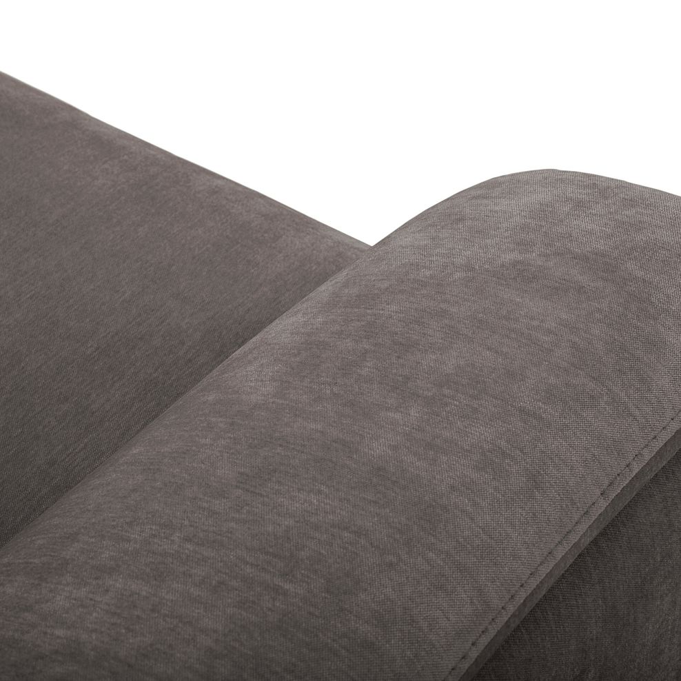 Juno Right Hand Corner Electric Recliner Sofa With Wireless Charging Console and Power Headrests in Amigo Cocoa Fabric 16