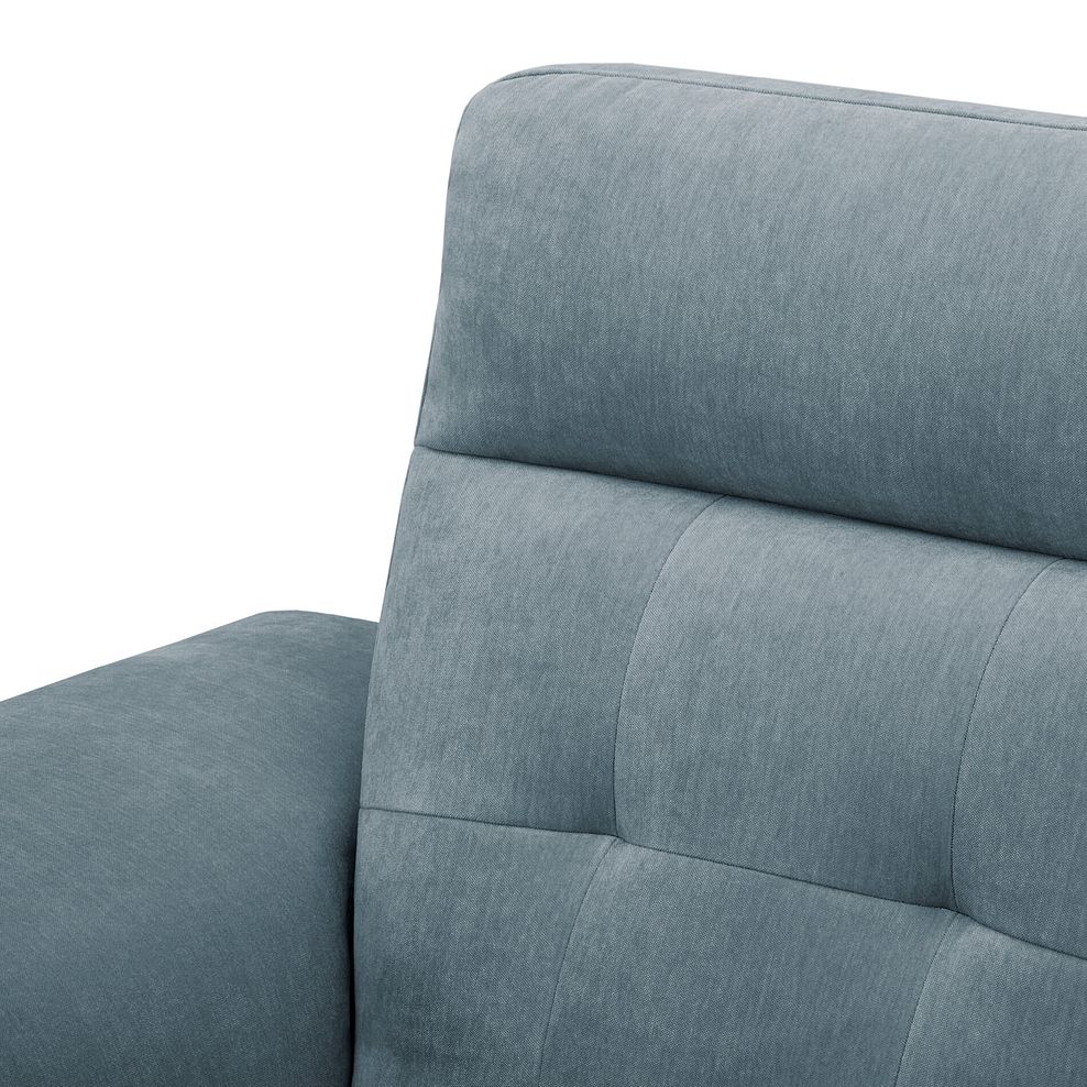 Juno Right Hand Corner Electric Recliner Sofa With Wireless Charging Console and Power Headrests in Amigo Mineral Fabric 14