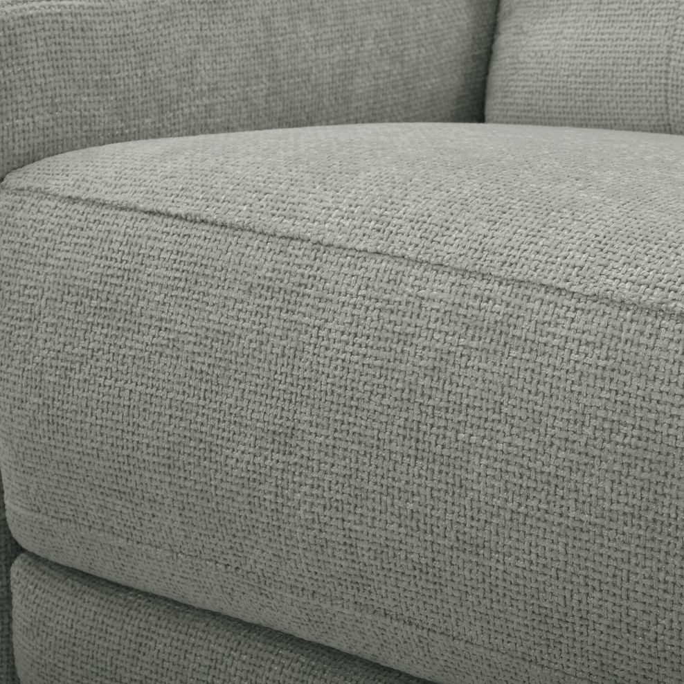 Juno Right Hand Corner Electric Recliner Sofa With Wireless Charging Console and Power Headrests in Hopsack Dove Fabric 10