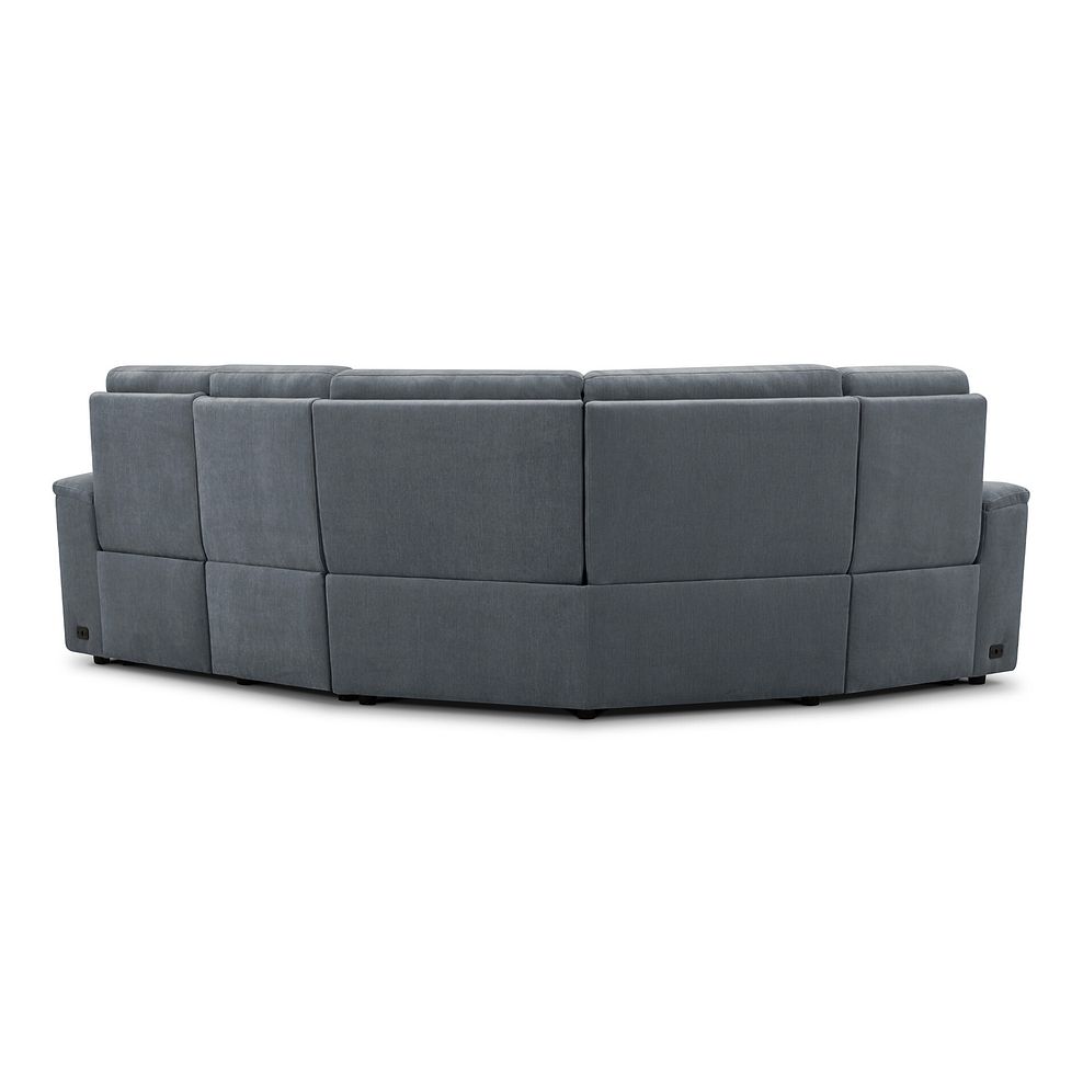 Juno Right Hand Corner Electric Recliner Sofa With Power Headrests in Amigo Coal Fabric 8