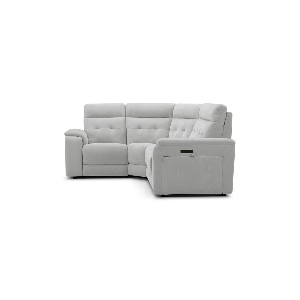 Juno Right Hand Corner Electric Recliner Sofa With Power Headrests in Amigo Dove Fabric 6