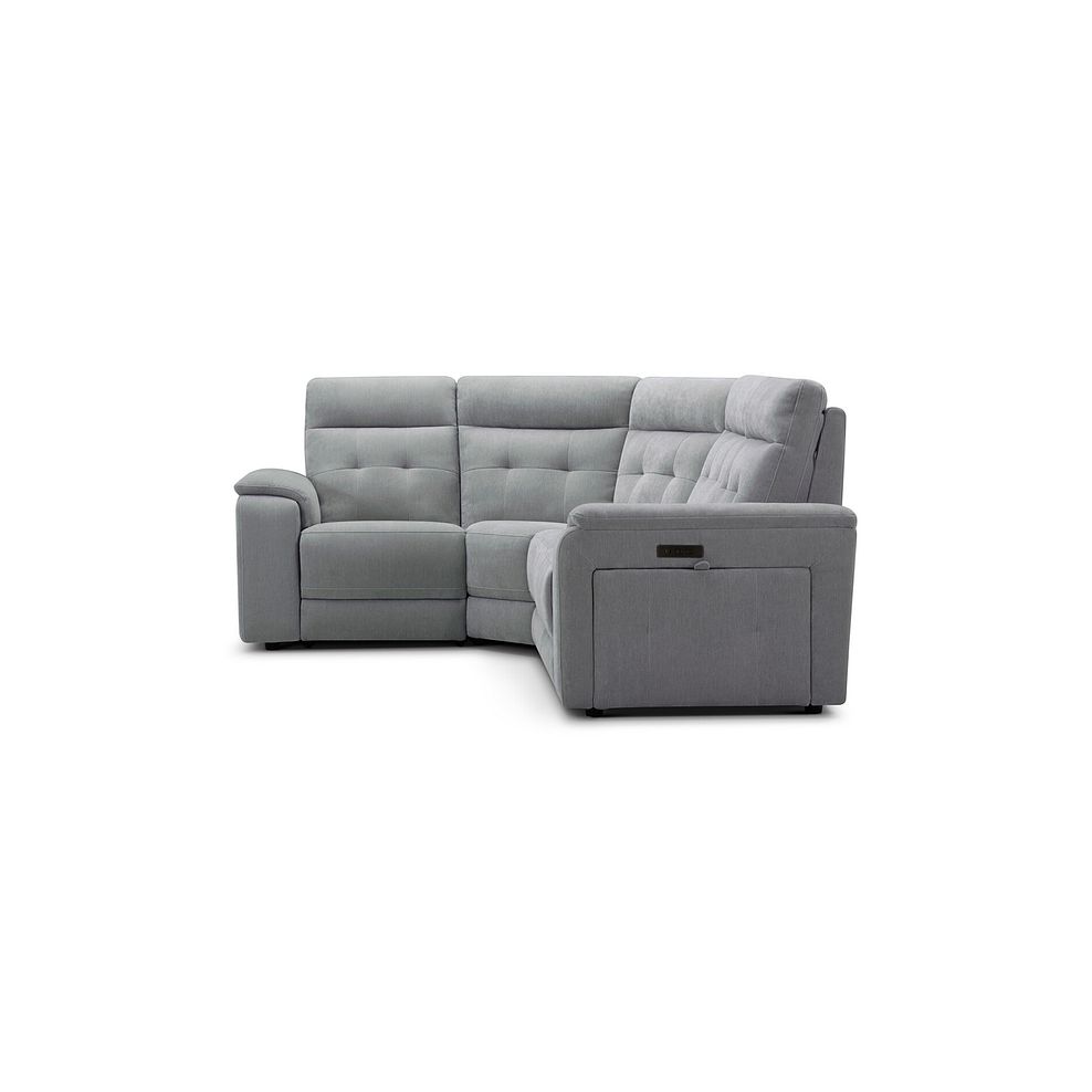 Juno Right Hand Corner Electric Recliner Sofa With Power Headrests in Amigo Granite Fabric 5
