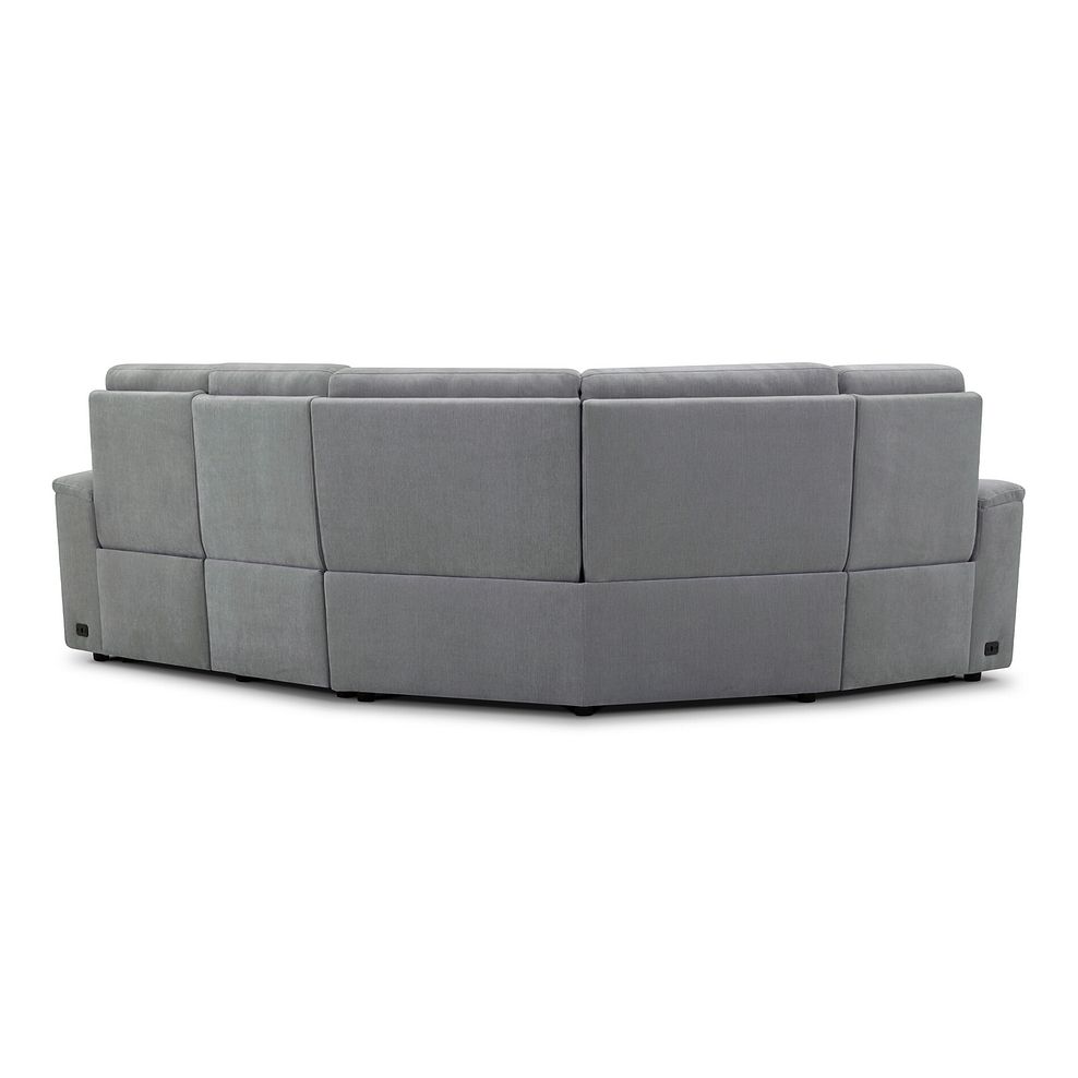 Juno Right Hand Corner Electric Recliner Sofa With Power Headrests in Amigo Granite Fabric 7