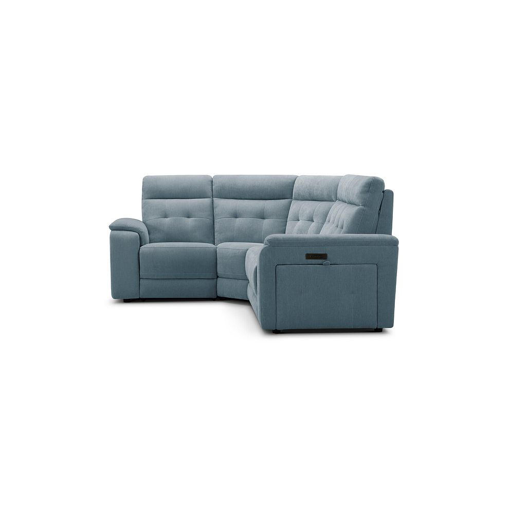 Juno Right Hand Corner Electric Recliner Sofa With Power Headrests in Amigo Mineral Fabric 6
