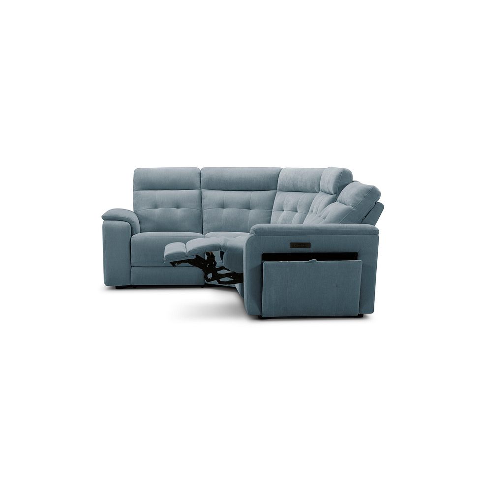 Juno Right Hand Corner Electric Recliner Sofa With Power Headrests in Amigo Mineral Fabric 7