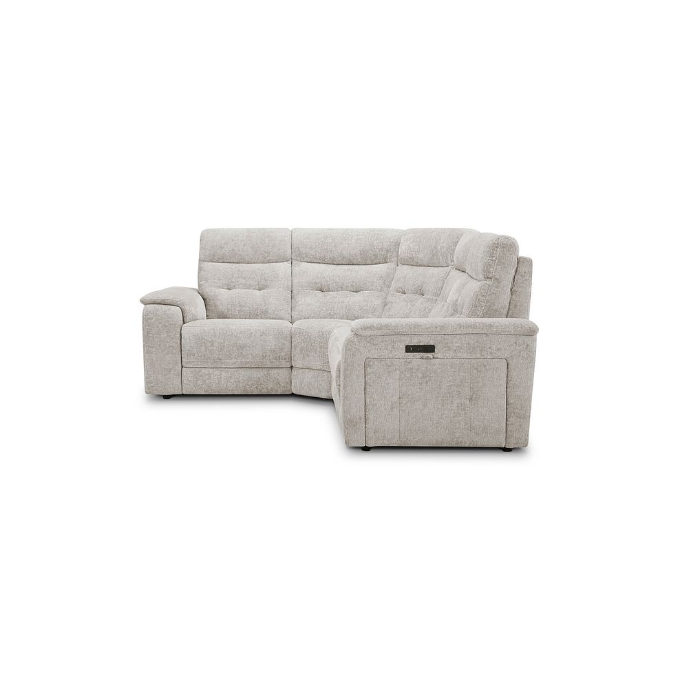 Juno Right Hand Corner Electric Recliner Sofa With Power Headrests in Koto Turtle Dove Fabric 9