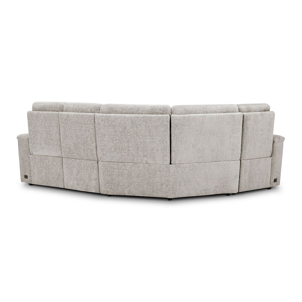 Juno Right Hand Corner Electric Recliner Sofa With Power Headrests in Koto Turtle Dove Fabric 11