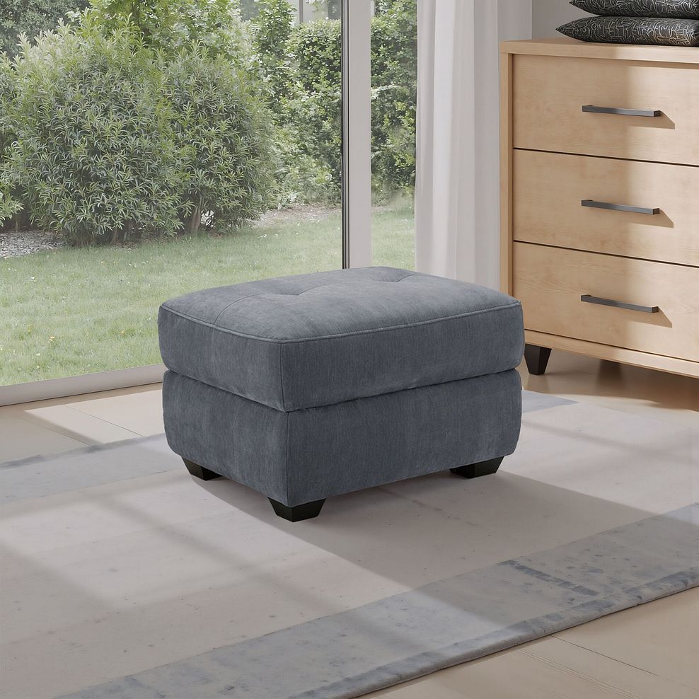 Juno Storage Footstool in Amigo Coal Fabric 9
