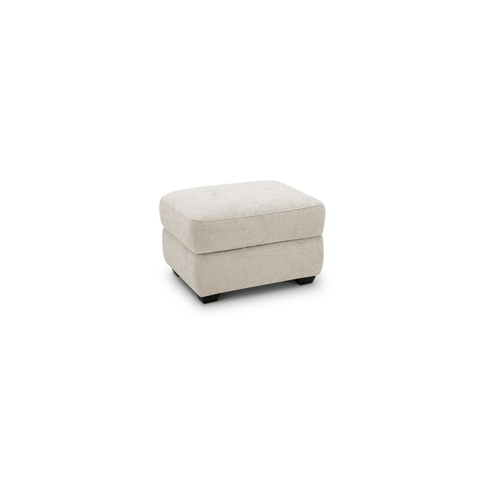 Juno Storage Footstool in Hopsack Natural Fabric 1