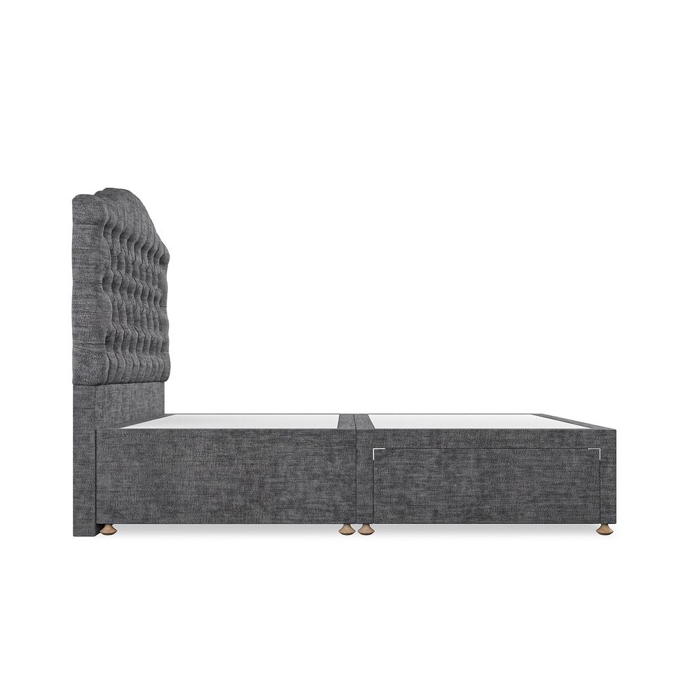 Kendal Double 2 Drawer Divan Bed in Brooklyn Fabric - Asteroid Grey 4