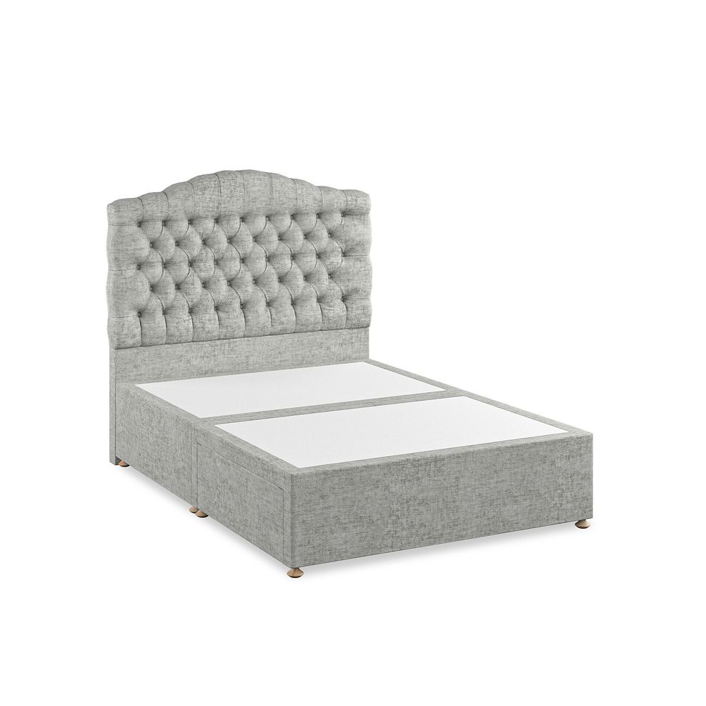 Kendal Double 2 Drawer Divan Bed in Brooklyn Fabric - Fallow Grey 2