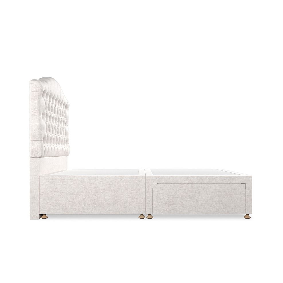 Kendal Double 2 Drawer Divan Bed in Brooklyn Fabric - Lace White 4