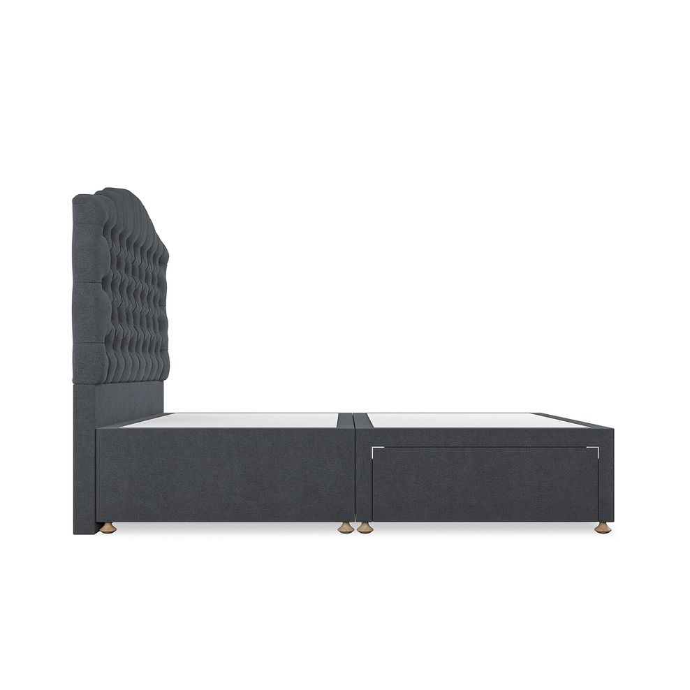 Kendal Double 2 Drawer Divan Bed in Venice Fabric - Anthracite 4