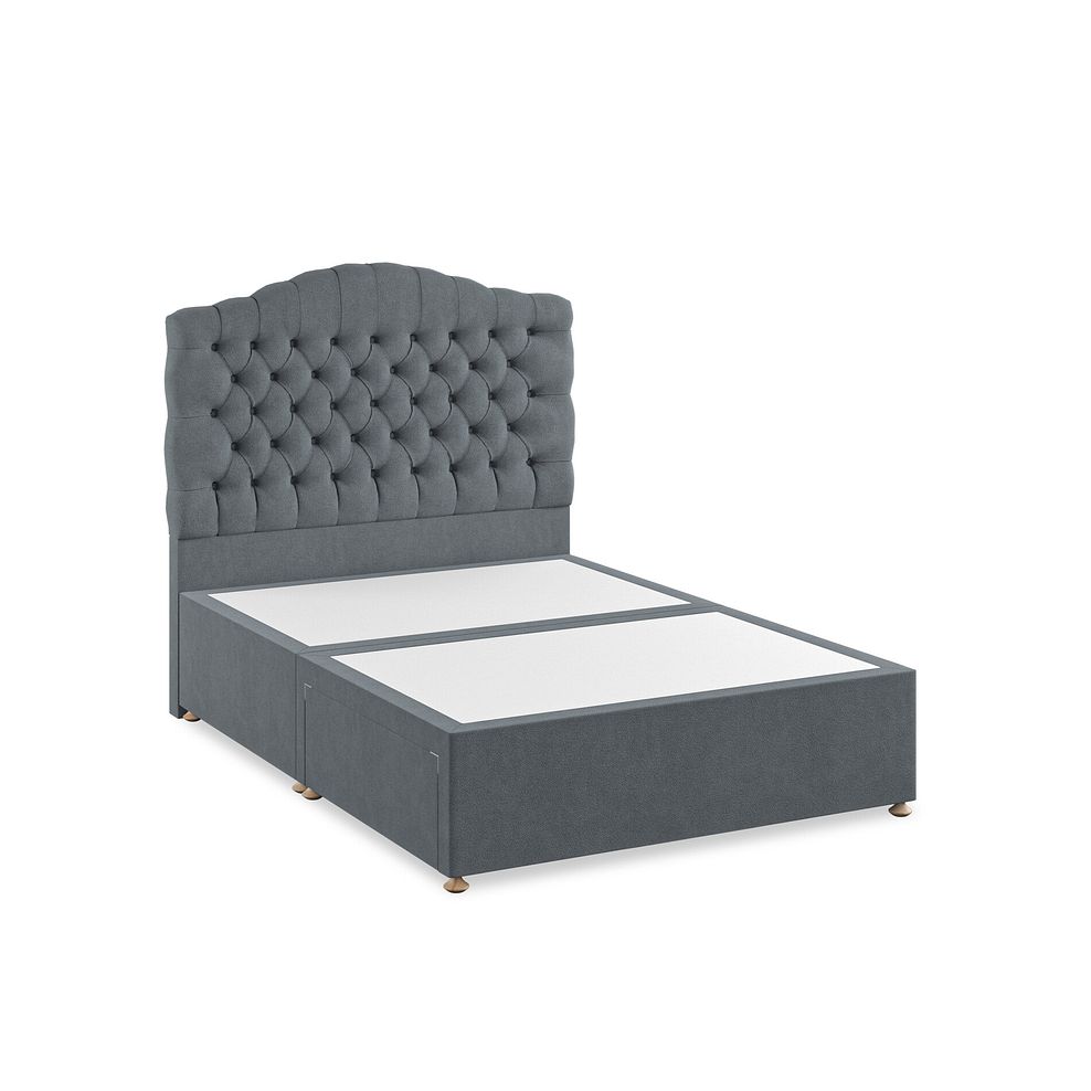 Kendal Double 2 Drawer Divan Bed in Venice Fabric - Graphite 2