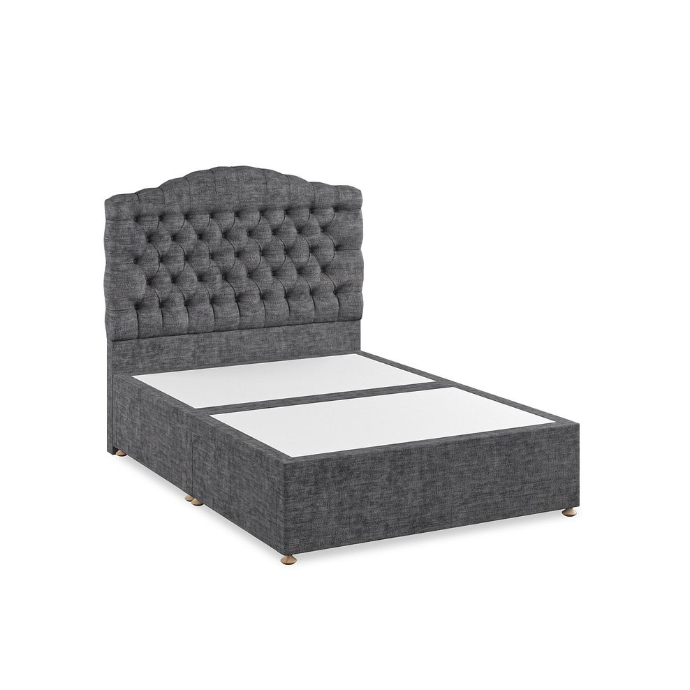 Kendal Double 4 Drawer Divan Bed in Brooklyn Fabric - Asteroid Grey 2