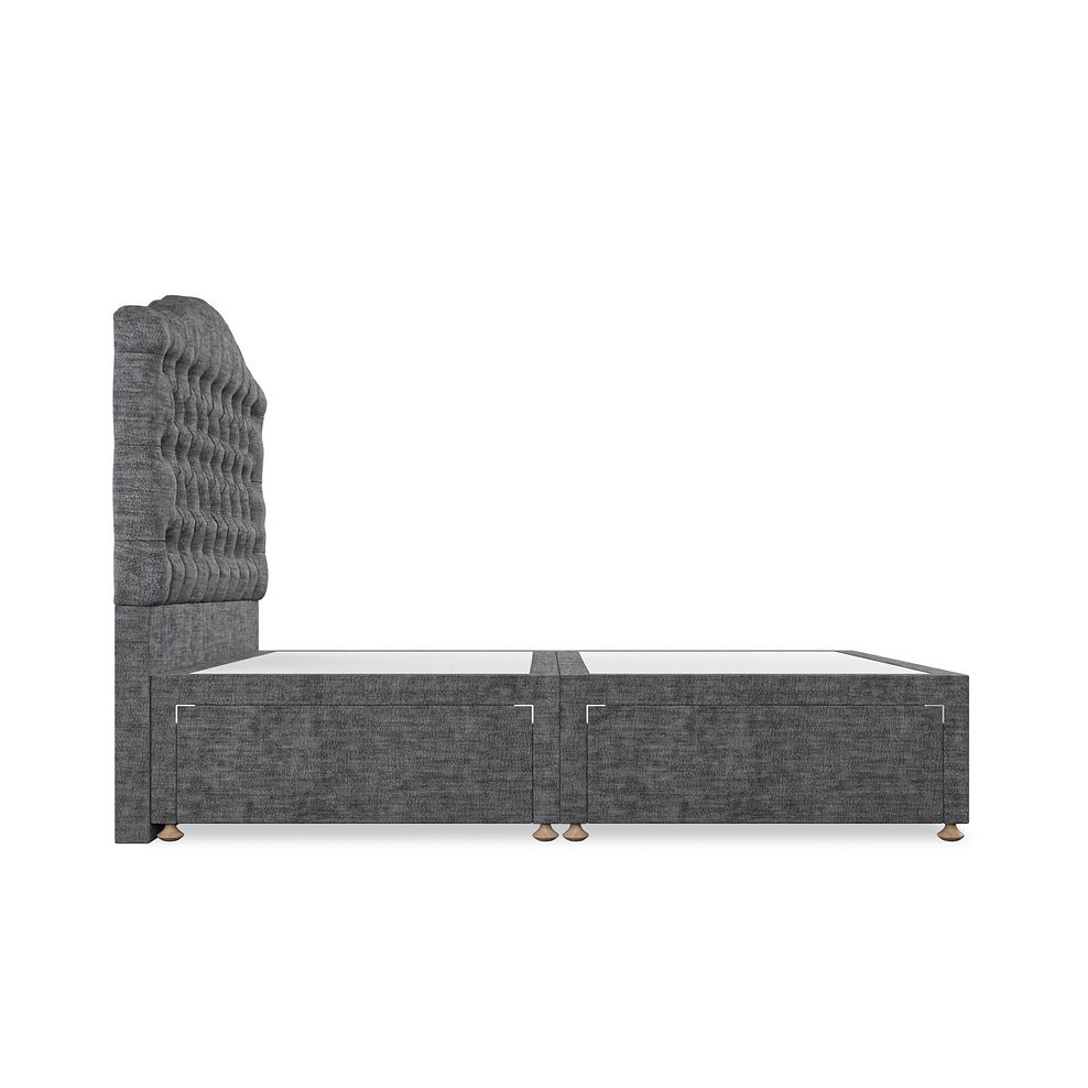 Kendal Double 4 Drawer Divan Bed in Brooklyn Fabric - Asteroid Grey 4