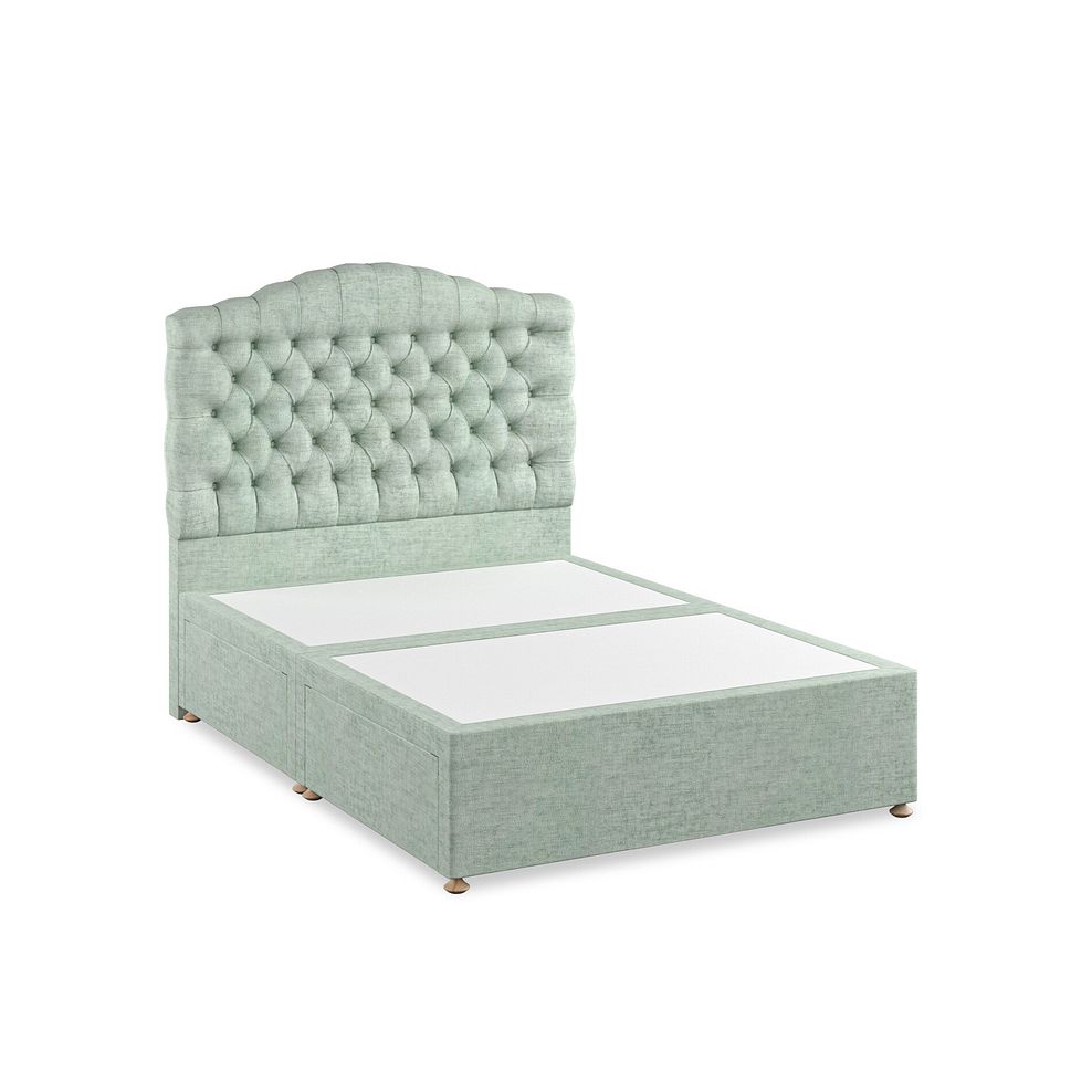Kendal Double 4 Drawer Divan Bed in Brooklyn Fabric - Glacier 2