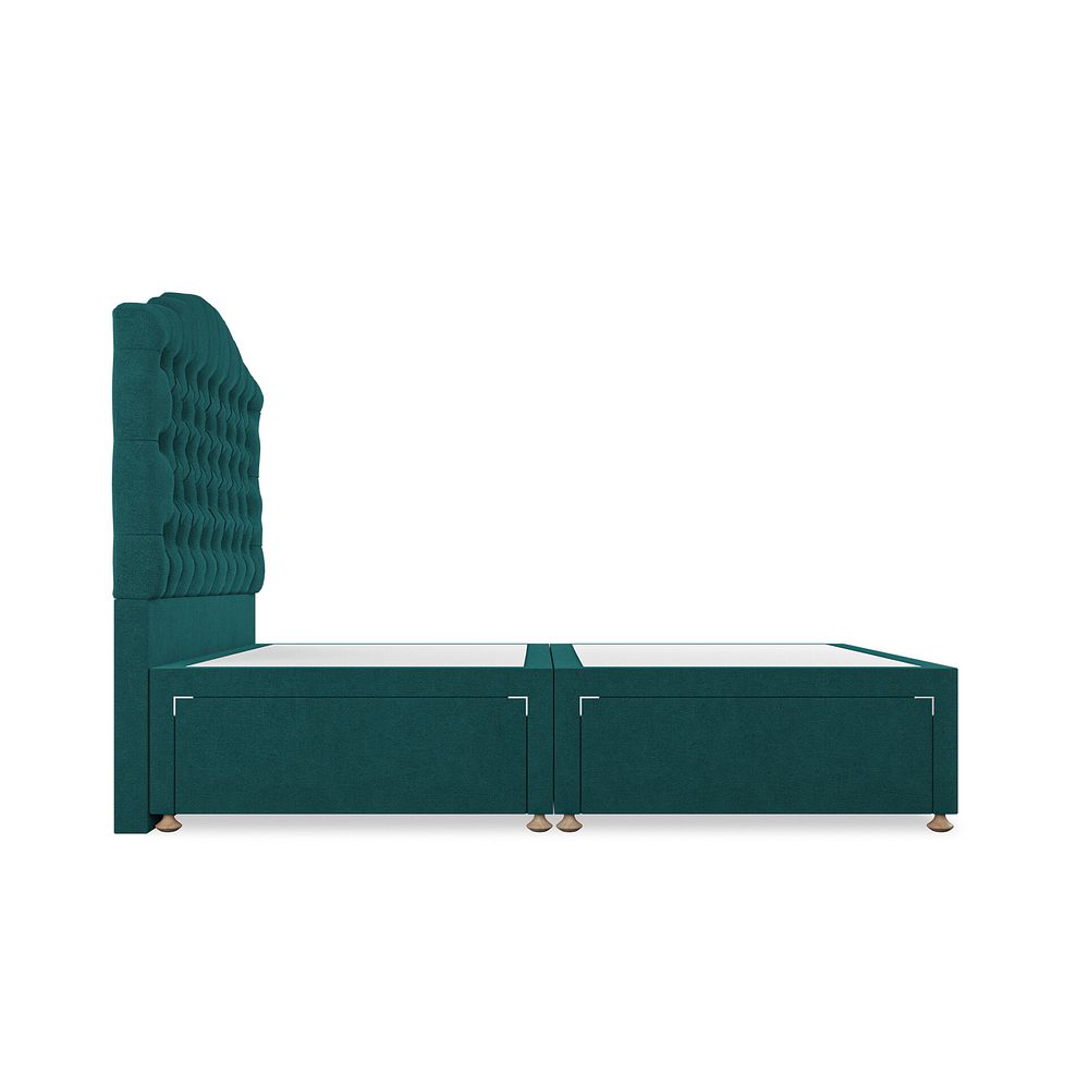 Kendal Double 4 Drawer Divan Bed in Venice Fabric - Teal 4