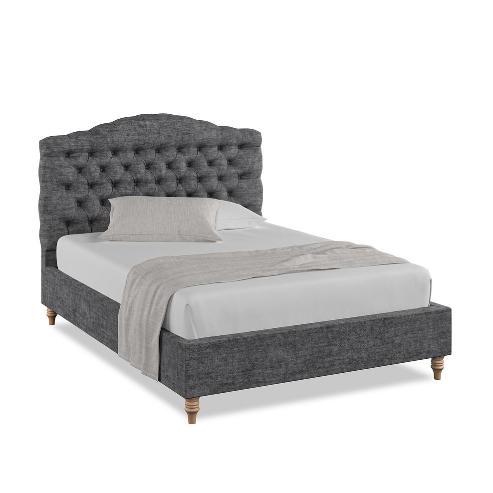 Kendal Double Bed in Brooklyn Fabric - Asteroid Grey 1