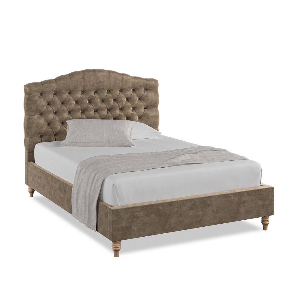 Kendal Double Bed in Heritage Velvet - Cedar 1