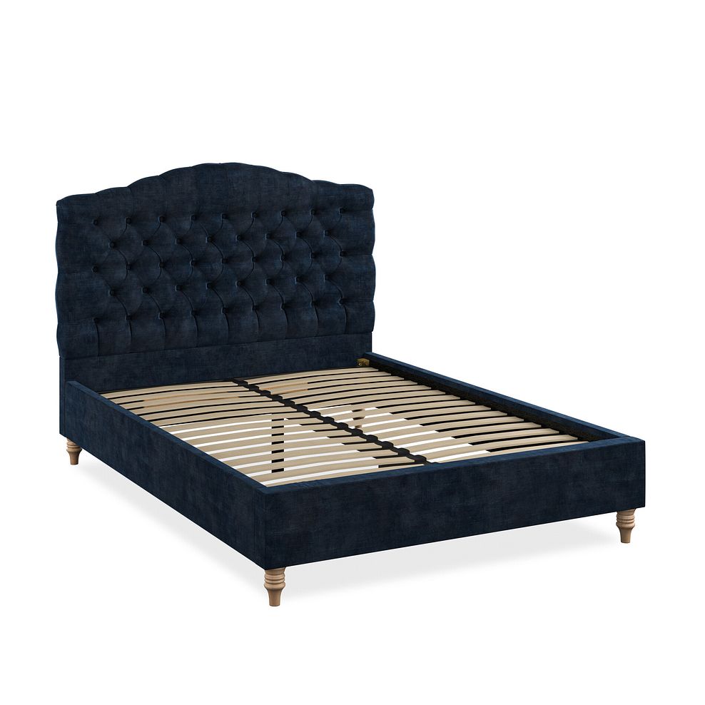 Kendal Double Bed in Heritage Velvet - Royal Blue 2