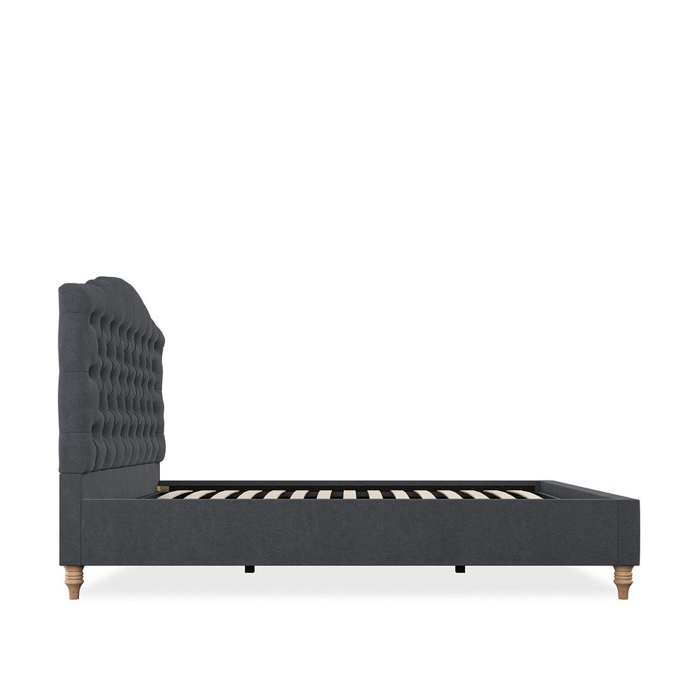 Kendal Double Bed in Venice Fabric - Anthracite 4