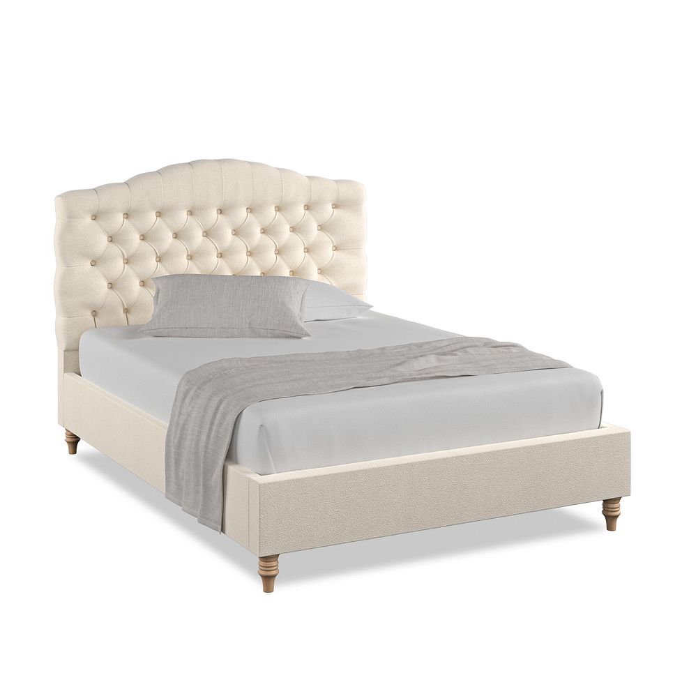 Kendal Double Bed in Venice Fabric - Cream 1