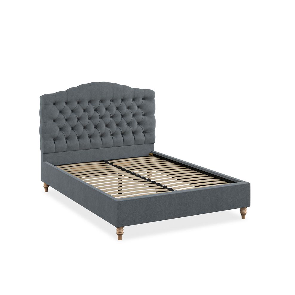 Kendal Double Bed in Venice Fabric - Graphite 2