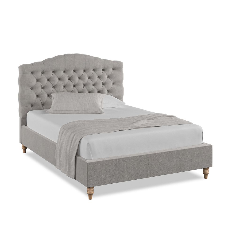 Kendal Double Bed in Venice Fabric - Grey 1