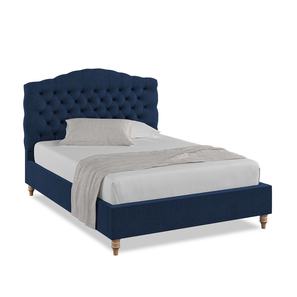 Kendal Double Bed in Venice Fabric - Marine 1