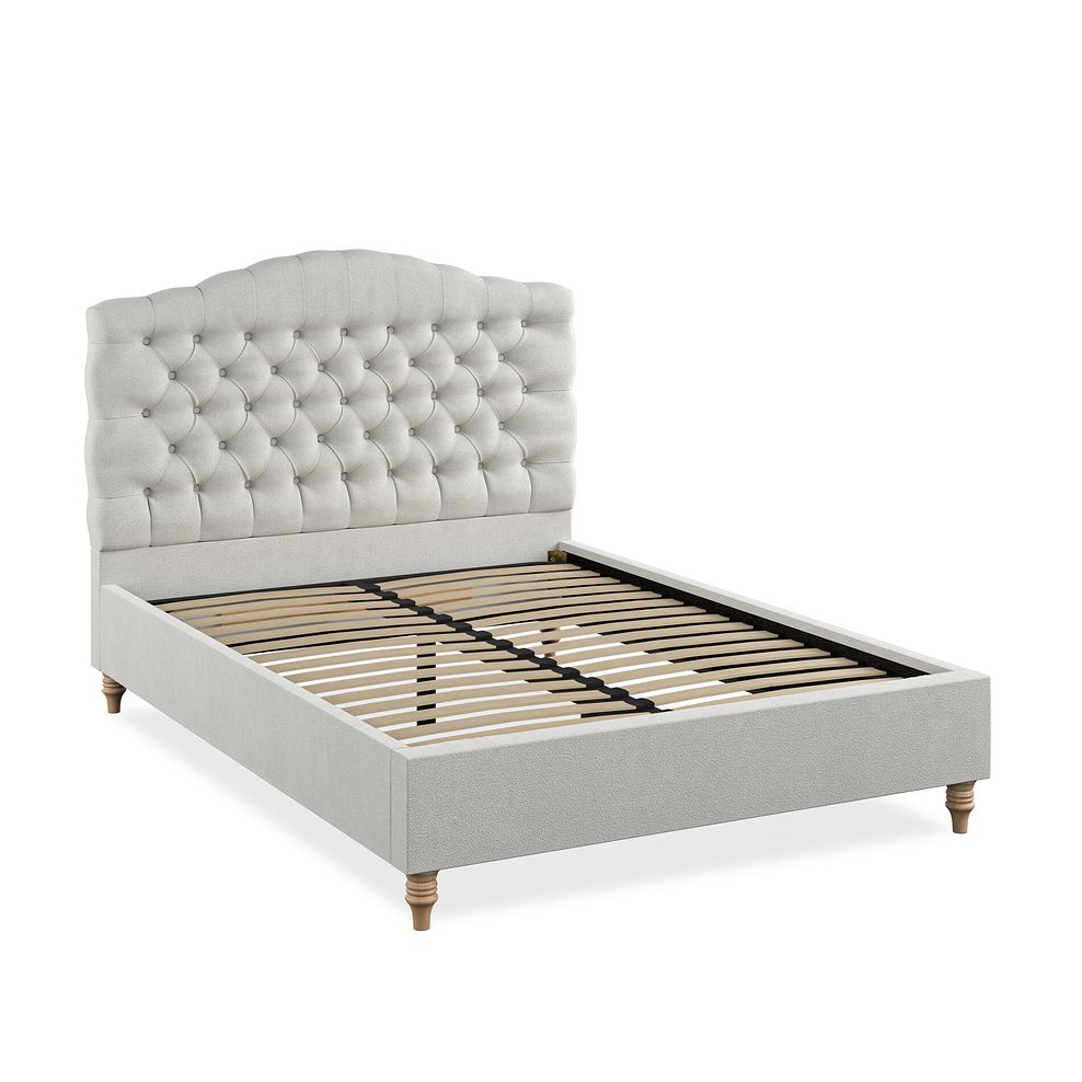 Kendal Double Bed in Venice Fabric - Silver 2