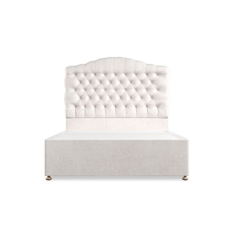 Kendal Double Divan Bed in Brooklyn Fabric - Lace White 3