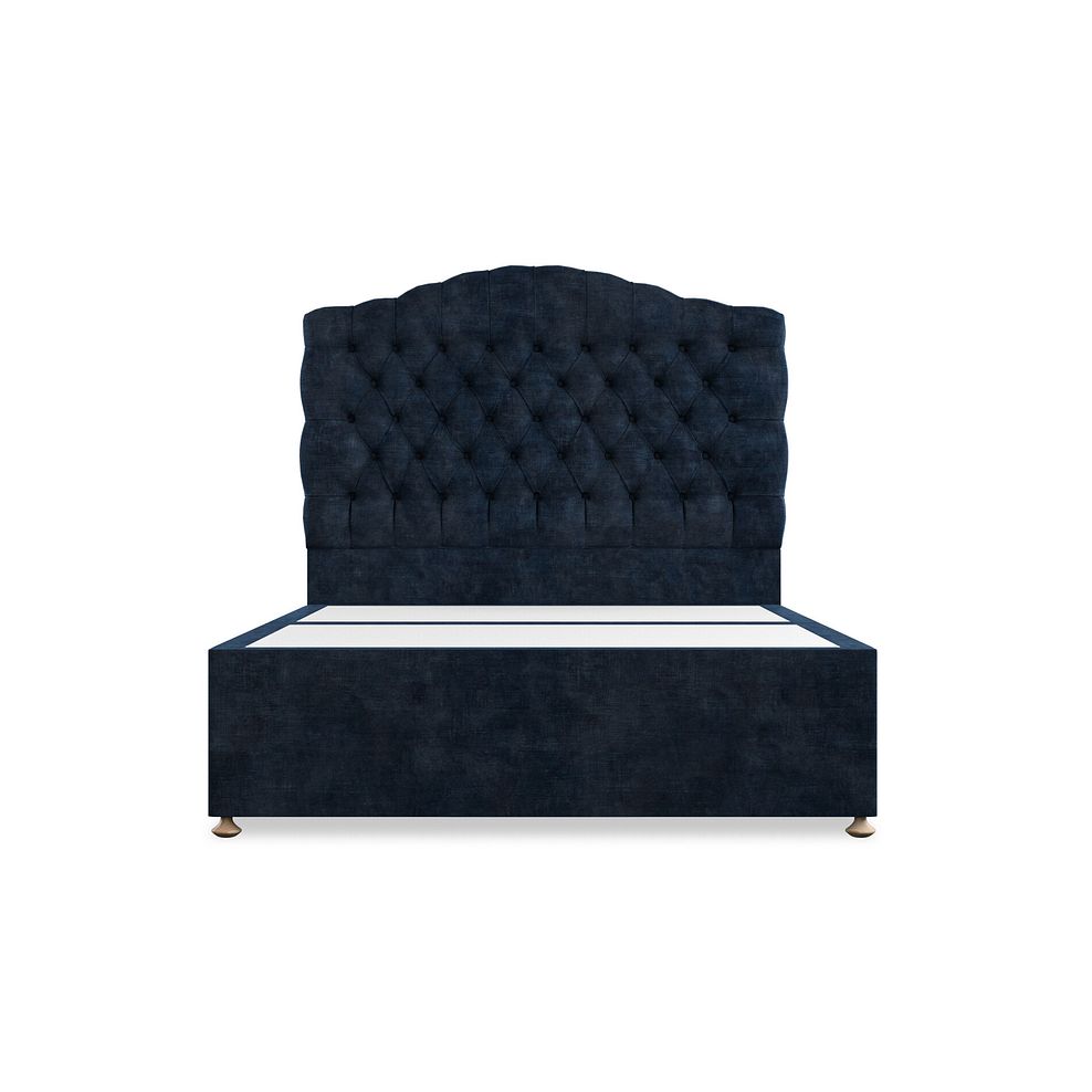 Kendal Double Divan Bed in Heritage Velvet - Royal Blue 3