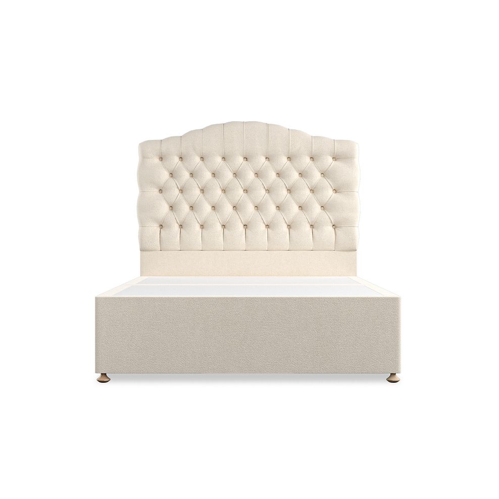 Kendal Double Divan Bed in Venice Fabric - Cream 3