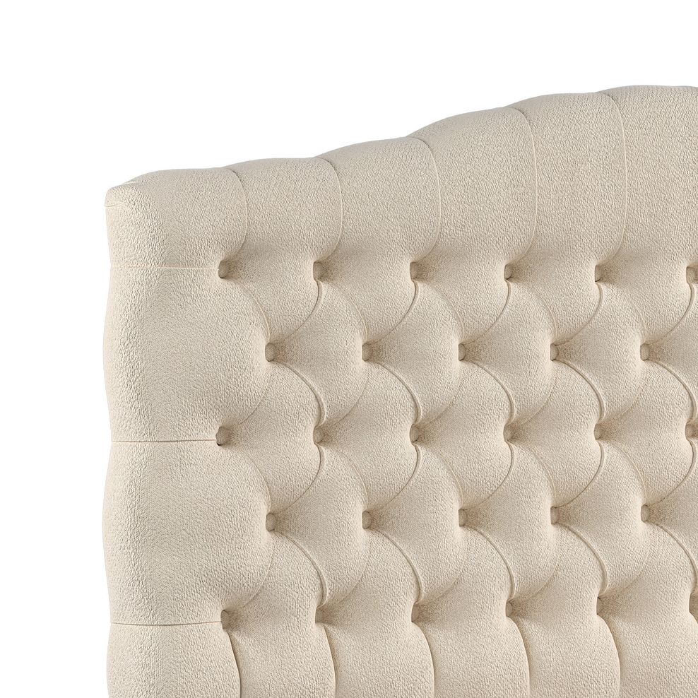 Kendal Double Divan Bed in Venice Fabric - Cream 5