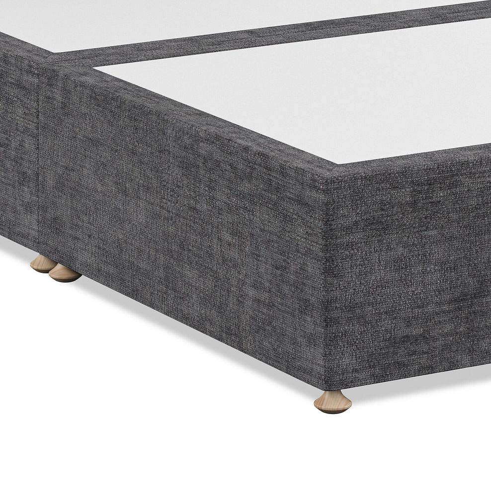 Kendal Double Divan Bed with Winged Headboard in Brooklyn Fabric - Asteroid Grey 6