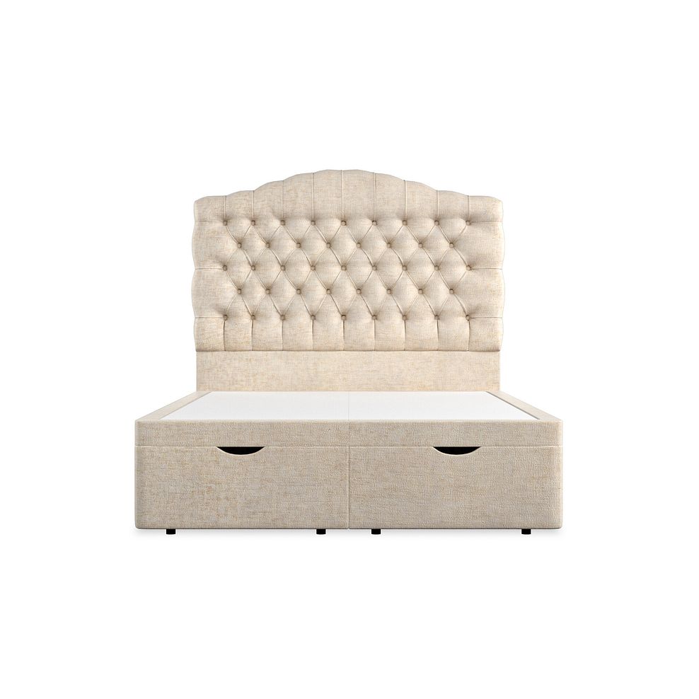 Kendal Double Storage Ottoman Bed in Brooklyn Fabric - Eggshell 4